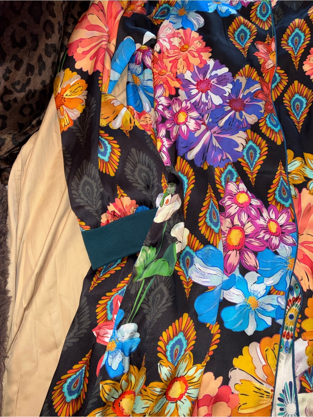 NWT JOHNNY WAS Harmony Kimono Reversible Zaria Dress Cover up size M pockets - Picture 4 of 13